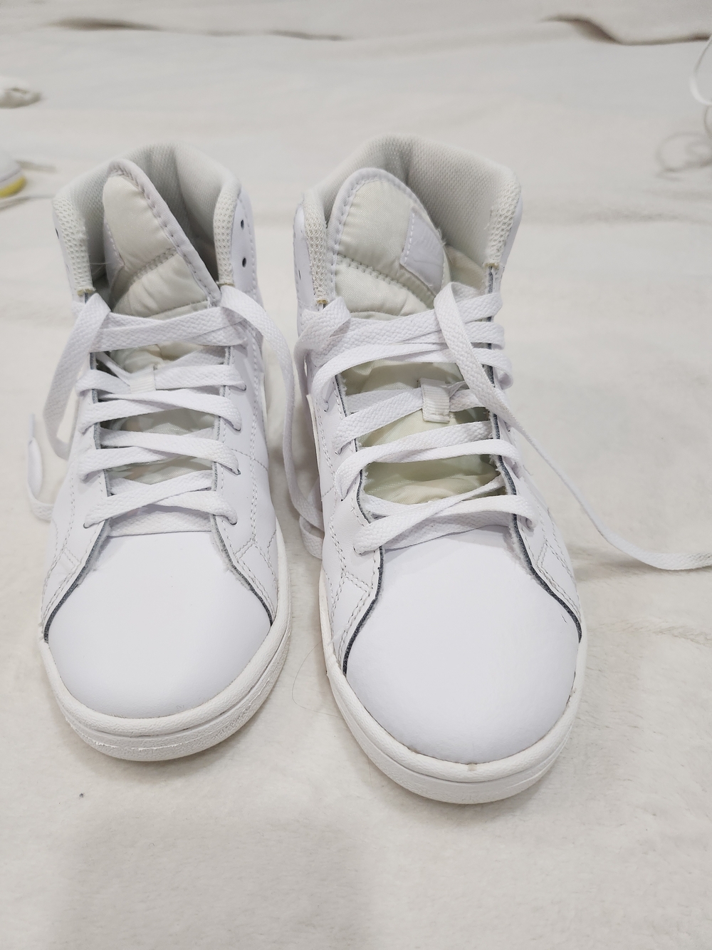 Nike White Kids High-Top Sneakers